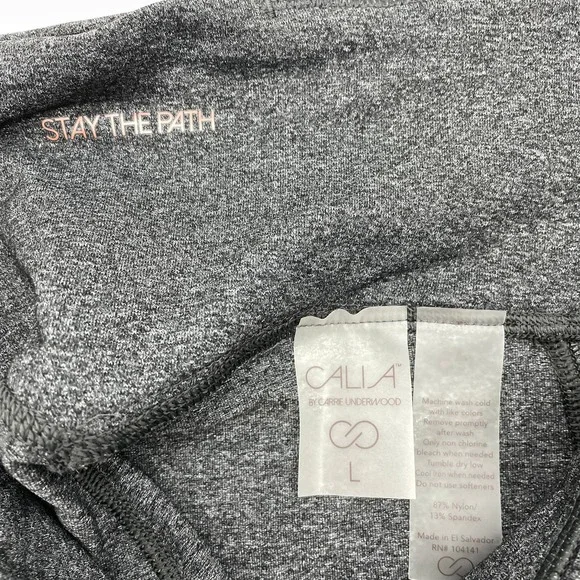 NWT CALIA by CARRIE UNDERWOOD Grey High Rise Bermuda Biker Short Womens Sz L - Picture 5 of 5